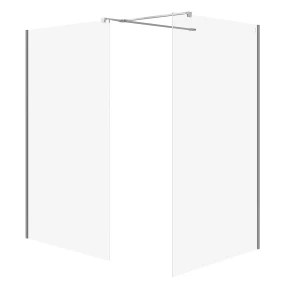 Cersanit Mille kabina walk-in 120x90x200cm kolor chrom S601-183
