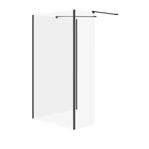 Cersanit Mille kabina walk-in 90x100x30cm kolor czarny S601-186