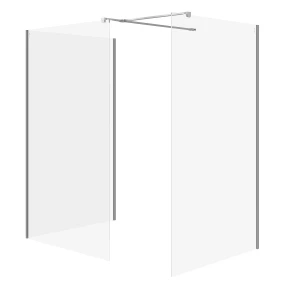Cersanit Mille kabina walk-in 90x90x90cm kolor chrom S601-197