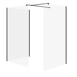 Cersanit Mille kabina walk-in 90x90x90cm kolor czarny S601-198