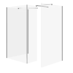 Cersanit Mille kabina walk-in 90x90x90cm kolor chrom S601-193