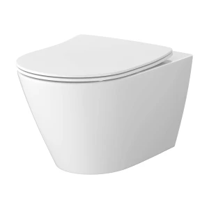 Cersanit City Pro Oval miska WC wisząca 52cm z deską wolnoopadającą Moonway Spot Led, spłukiwanie wirowe Vortex S4004-137