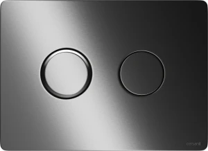 Cersanit Accento Circle przycisk spłukujący pneumatyczny kolor gun metal szczotkowany K3040-002
