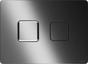 Cersanit Accento Square przycisk spłukujący pneumatyczny kolor gun metal szczotkowany K3042-006