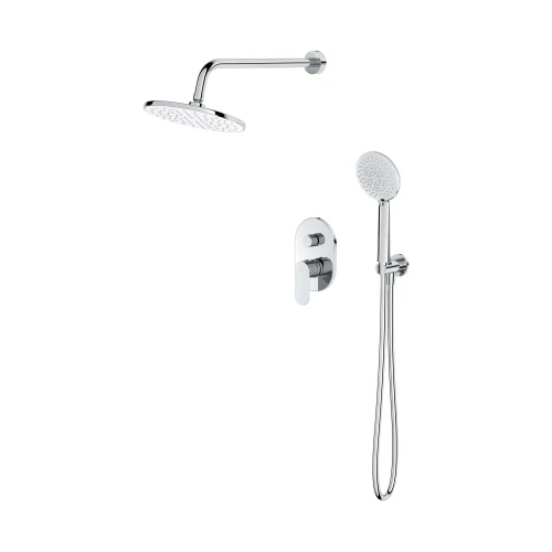 Cersanit Luna zestaw wannowo-natryskowy podtynkowy kolor chrom S1057-016