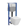 Cersanit Aqua zestaw podtynkowy WC ze stelażem z miską City Square S701-796