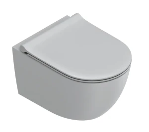 Catalano Sfera Silentech miska WC spłukiwanie wirowe z deską wolnoopadającą 50x35 cm, kolor Satin Tortora 0511700032+0551250032+9056160000