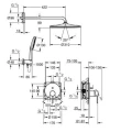 Grohe Essence zestaw prysznicowy podtynkowy z deszczownicą 310mm, kolor złoty (cool sunrise) 25287GL0