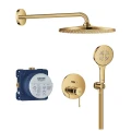Grohe Essence zestaw prysznicowy podtynkowy z deszczownicą 310mm, kolor złoty (cool sunrise) 25287GL0