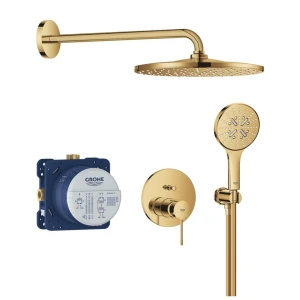 Grohe Essence zestaw prysznicowy podtynkowy z deszczownicą 310mm, kolor złoty (cool sunrise) 25287GL0