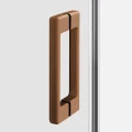 New Trendy Prime kabina prostokątna 100x80x200 drzwi przesuwne, profil miedź szczotkowana (Copper Brushed) D-0812A/D-0809A