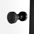 New Trendy Kalibra drzwi wnękowe 6mm, lewe profil czarny mat D-1012A
