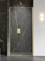 New Trendy Smart Gold Brushed drzwi wnękowe, przesuwne 150 cm, profil złoty szczotkowany, 8 mm, powłoka Active Shield EXK-7506