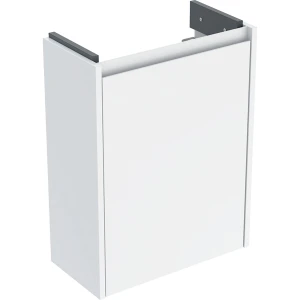 Geberit Selnova Compact szafka podumywalkowa 45,7x60,5x22,7cm, z jednymi drzwiami, kolor biały, lakierowany jedwabny połysk 504.072.01.1