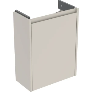 Geberit Selnova Compact szafka podumywalkowa 45,7x60,5x22,7cm, z jednymi drzwiami, kolor piaskowoszary, lakierowany jedwabny mat 504.072.DB.1