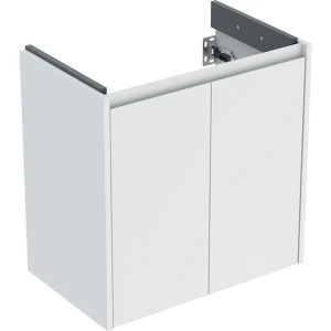 Geberit Selnova Compact szafka podumywalkowa 59,1x60,6x36,4cm, z dwojgiem drzwi, kolor biały, lakierowany jedwabny mat 504.075.00.1
