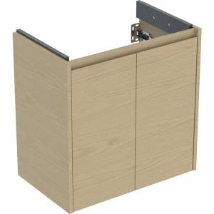 Geberit Selnova Compact szafka podumywalkowa 59,1x60,6x36,4cm, z dwojgiem drzwi, kolor dąb naturalny, melaminowa struktura drewna 504.075.PS.1