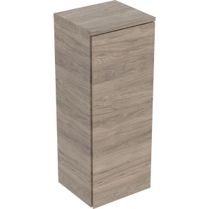 Geberit Selnova Square szafka średnia 33x85x29,7cm, z jednymi drzwiami, kolor orzech hickory, melaminowa struktura drewna 504.143.JR.1