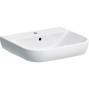 Geberit Smyle Umywalka 55cm z otworem na baterię i przelewem, kolor biały 500.227.01.1
