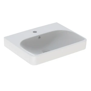 Geberit Smyle Umywalka 55cm z otworem na baterię i przelewem, kolor biały 500.259.01.1