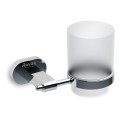 Kubek szklany z uchwytem naściennym Ravak Chrome 210.00 X07P188