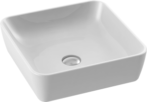 Cerastyle ONE umywalka nablatowa bez otworu na baterię 46x46cm, 076000