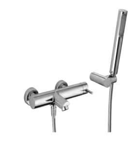 Bateria wannowa Paffoni Stick ścienna z kompletem natryskowym SK023CR

