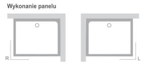 Ravak GIGANT PRO SET 110x80 P Panel przedni, prawy do brodzików GIGANT PRO 110x80, kolor biały, XA83DP01010