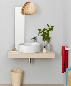 Artceram ROMBO Umywalka blatowa, kolor biały, Ø 44 cm, OSL009