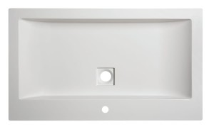 Sanplast Space Mineral umywalka nablatowa 80x47 cm z otworem na baterię, 640-290-1400-01-000