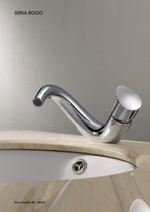 Blue Water ROGO Bateria umywalkowa jednouchwytowa głowica ceramiczna chrom ROG-BUN.010C