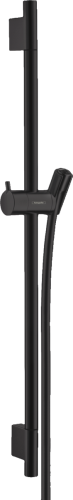 Hansgrohe Unica S Puro, drążek prysznicowy 65 cm, z wężem, czarny mat, 28632670