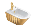Catalano GOLD & SILVER Bidet wiszący 54 cm (z mocowaniem 5KFST00), kolor złoty/biały 1BS55ZEBO