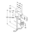 KLUDI PURE&SOLID Jednouchwytowa bateria umywalkowa 60 DN 15, z zestawem odpływowym, chrom 343850575