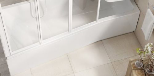 Panel przedni BE HAPPY II Ravak prawy do wanny asymetrycznej 150cm biały CZ99100A00