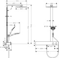 Hansgrohe Raindance E Komplet prysznicowy 300 mm, chrom 27363000