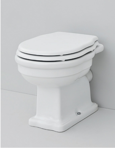 Artceram Hermitage Miska stojąca 36x55 cm z odpływem poziomym (do ściany) biała HEV003