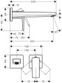 Hansgrohe Metropol bateria umywalkowa, podtynkowa, czarny mat, 32526670