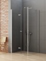 Kabina prysznicowa prostokątna New Trendy NEW SOLEO pole stałe drzwi pojedyncze składane lewe 110x90x195cm K-0384

