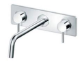 Bateria umywalkowa Paffoni LIGHT podtynkowa, wylewka 17,5cm, kolor chrom, LIG100CR