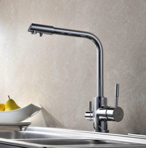 Blue Water Amanda Bateria kuchenna dwuobwodowa głowica ceramiczna chrom 5901730610048