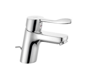 KLUDI PURE&EASY Jednouchwytowa bateria umywalkowa 70 DN 15 z zestawem odpływowym, chrom 372840565