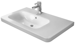 Duravit DuraStyle Umywalka asymetryczna z przelewem, 1 otwór na baterię, 800 x 480 mm, 2325800000