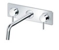 Bateria umywalkowa Paffoni LIGHT podtynkowa, wylewka 24,5cm, kolor chrom, LIG102CR