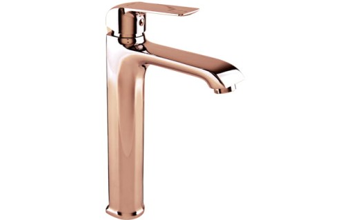 Bateria umywalkowa Valvex Aurora, kolor Rose Gold, stojąca z automatycznym korkiem spustowym 2445210

