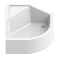 Brodzik półokrągły R55 New Trendy ANGUS z siedziskiem 90x90x29cm, B-0362