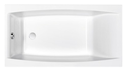 Wanna prostokątna Cersanit Virgo 160x75, z odpływem bocznym S301-046