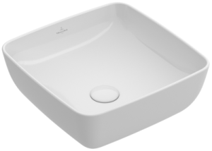 Villeroy & Boch Artis Umywalka nablatowa 41 x 41 cm, bez przelewu, Weiss Alpin, 41784101