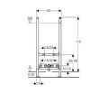 Geberit Duofix Basic stelaż podtynkowy do bidetu H112 111.534.00.1