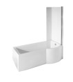Besco INSPIRO, Kabino - wanna 170 z parawanem, lewa, WAI-170-NLE
